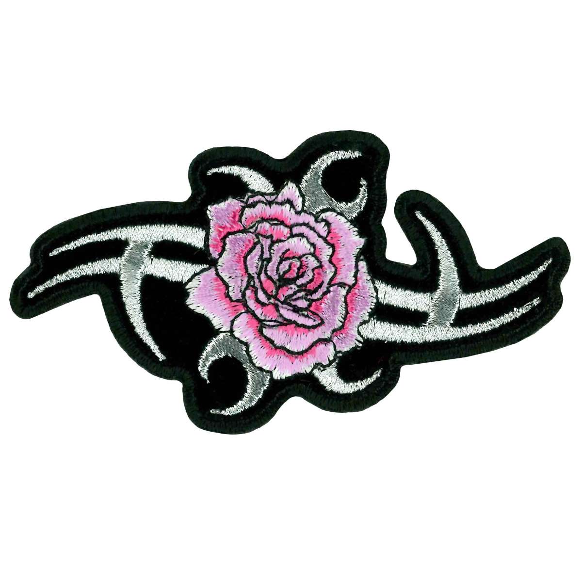 pca5071-a01_20_1200x1200_90d1b4e4-2a91-4a61-8181-7e66d0043c37.jpg Hot Leathers Metallic Tribal Rose Patch PCA5071 - Image 1