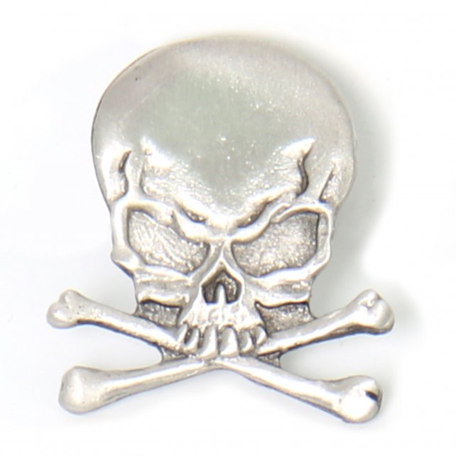pna1012-a01.jpg Hot Leathers PNA1012 Skull and Cross Bones Pin - Image 1