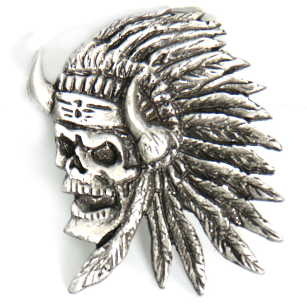 pna1121-a01_20_1200x1200_3f2e6a2e-2d40-4373-b570-d3feabda4bc7.jpg Hot Leathers Indian Skull Pin PNA1121 - Image 1