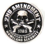 Hot Leathers 2nd Amendment America’s Original Homeland Security Pin PNA1197