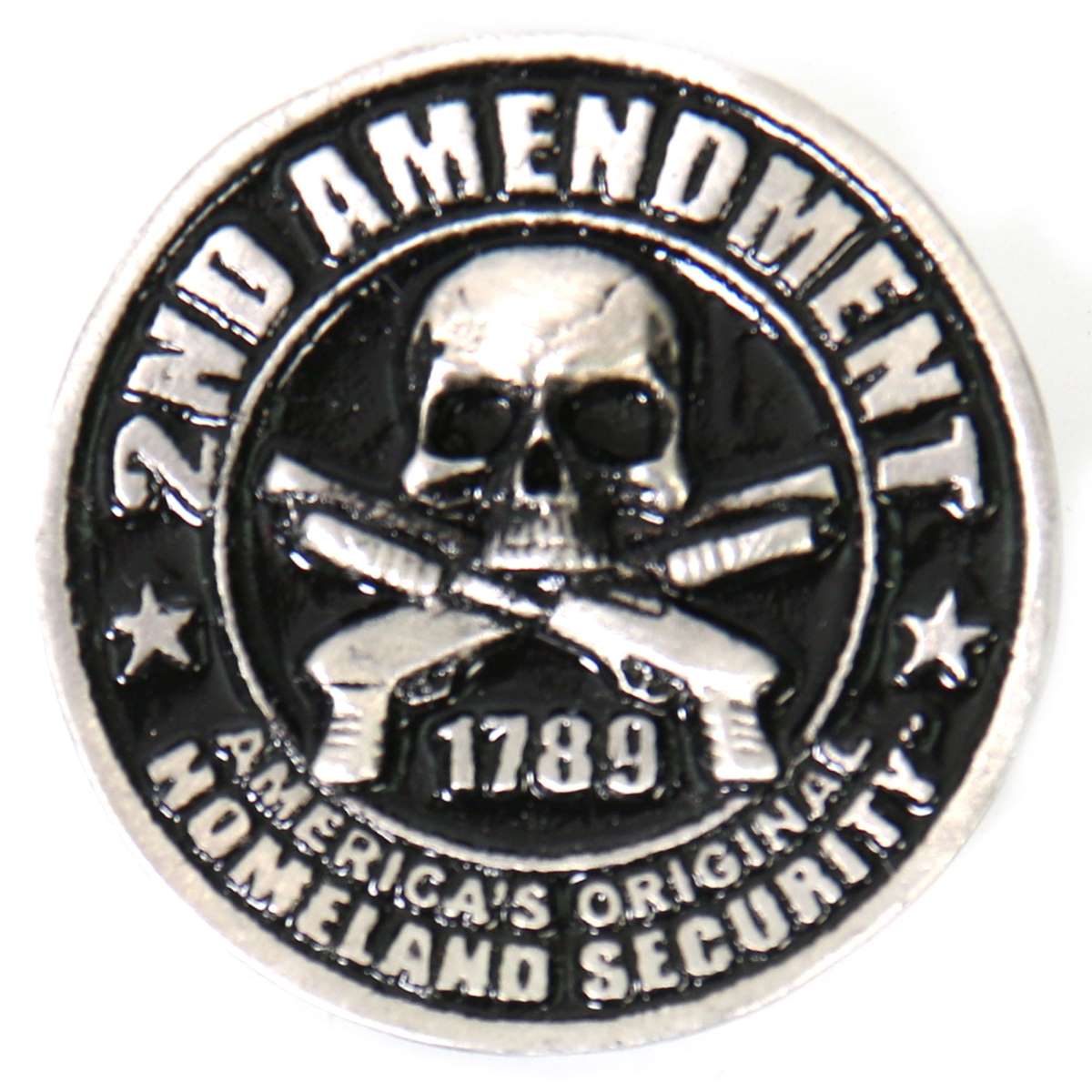pna1197-a01_20_1200x1200_033ca97e-e378-4484-b6b4-48d43c4f1620.jpg Hot Leathers 2nd Amendment America’s Original Homeland Security Pin PNA1197 - Image 1
