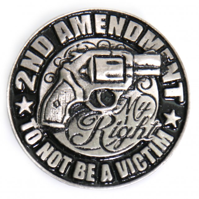 pna1228-a01.jpg Hot Leathers PNA1228 2nd Amendment Not A Victim Pin - Image 1