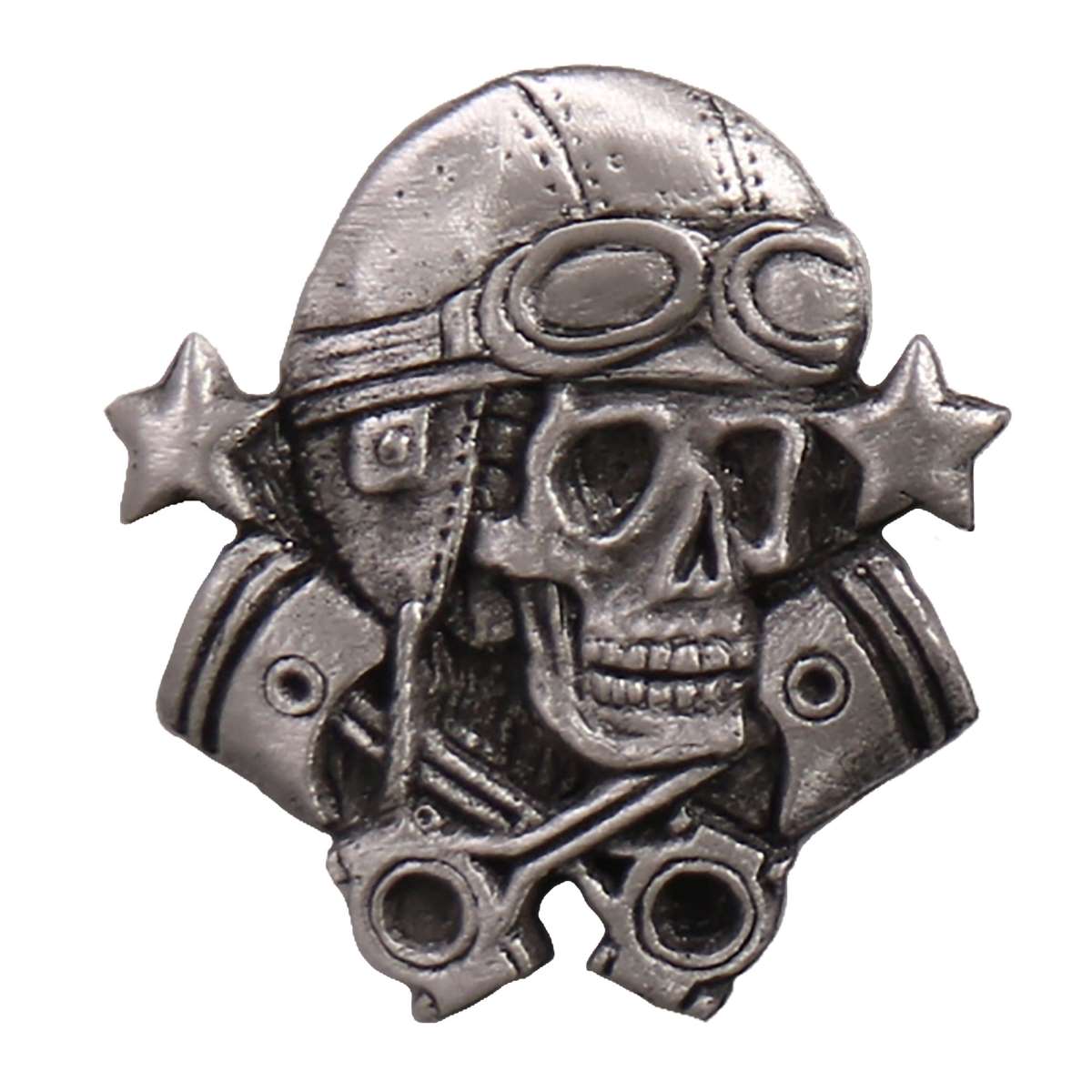 pna1300-a01_20_1200x1200_b53df9d7-38f9-4772-b5dc-2bcb97c3d4bc.jpg Hot Leathers Aviator Skull Pin PNA1300 - Image 1