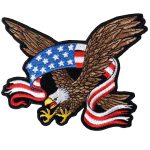 Hot Leathers Eagle Banner Patch 3″X 3″ PPA1182