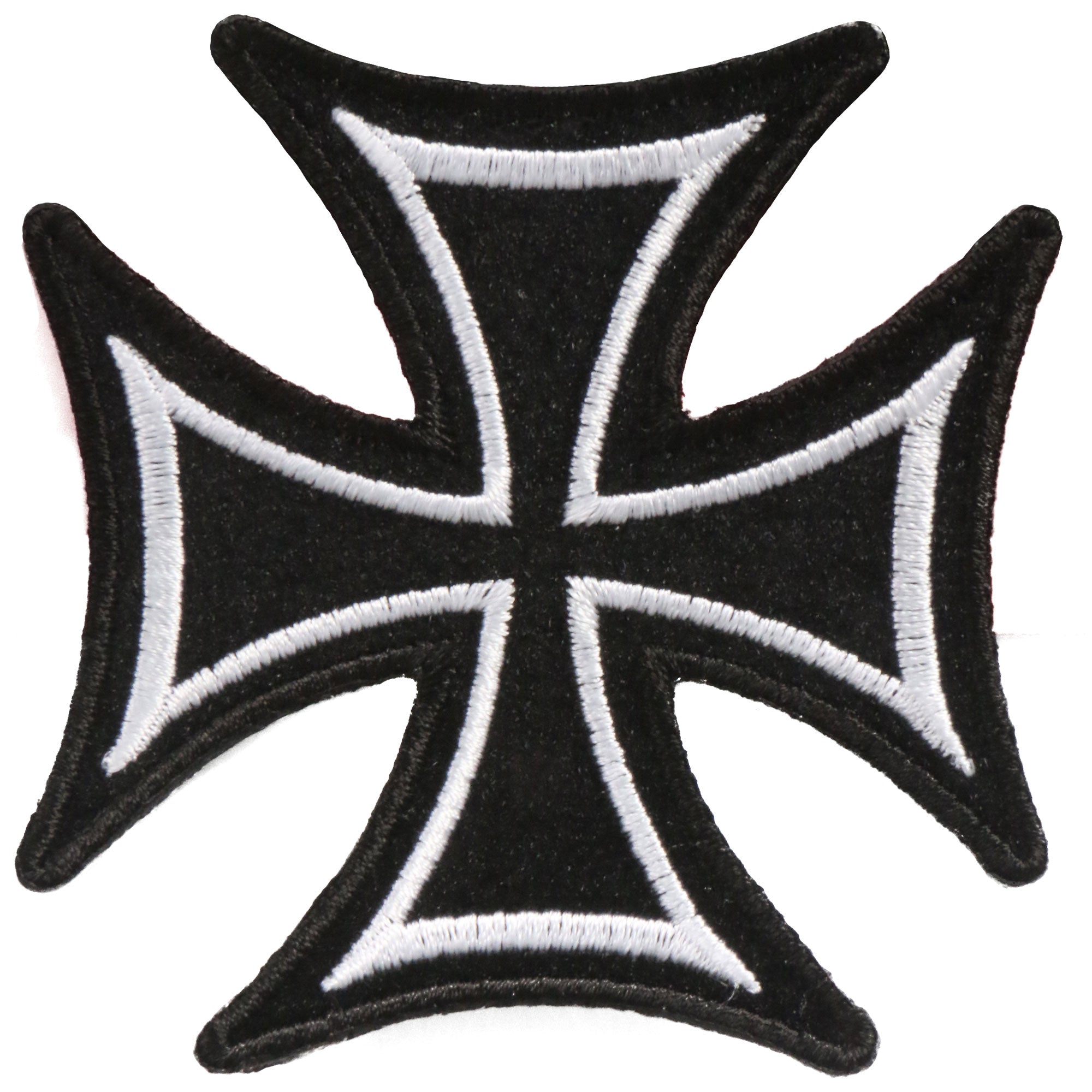 ppa1392-a01.jpg Hot Leathers PPA1392 Skinny Iron Cross Patch 3″ x 3″ - Image 1