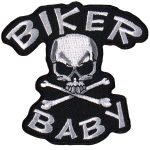 Hot Leathers PPA2062  Biker Baby Skull n’ Bone 3″ x 3″ Patch