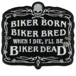 Hot Leathers PPA2072  Biker Born 4″ x 3″ Patch