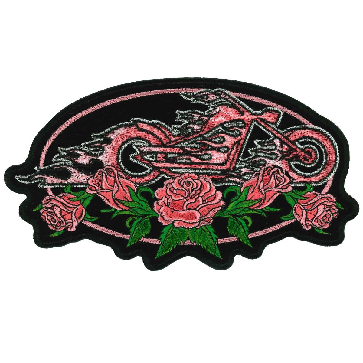 ppa2096-a01_20_1200x1200_6a74d3b3-93de-4b66-8072-cd6d5ef23870.jpg Hot Leathers Rose Oval 5″ Patch PPA2092 - Image 1