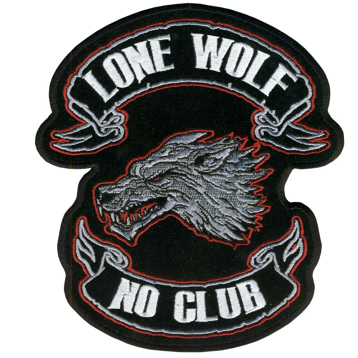 ppa2226-a01.jpg Hot Leathers PPA2226 Lone Wolf Patch 10″ x 11″ - Image 1