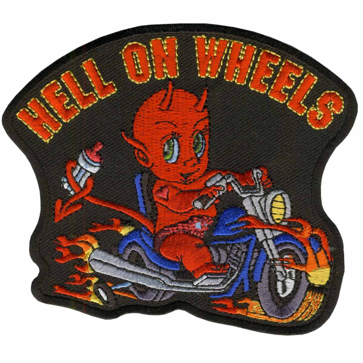ppa3200-a01-web.jpg Hot Leathers Hell on Wheels Patch PPA3200 - Image 1