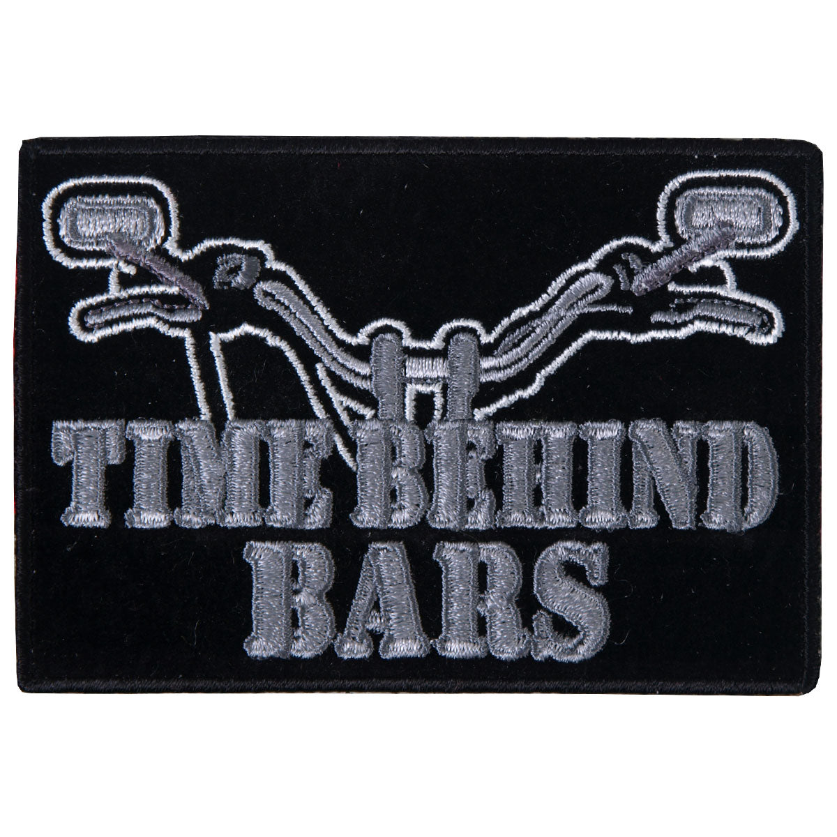 ppa349-a01.jpg Hot Leathers PPA3492 Time Behind Bars 4″ x 3″ Patch - Image 1
