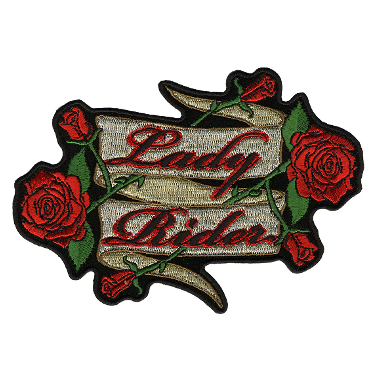 ppa368-a01.jpg Hot Leathers PPA3680 Lady Rider Roses 5″ x 4″ Patch - Image 1