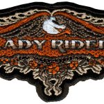 Hot Leathers PPA3980 Lace Eagle Lady Rider Patch 5″ x 2″