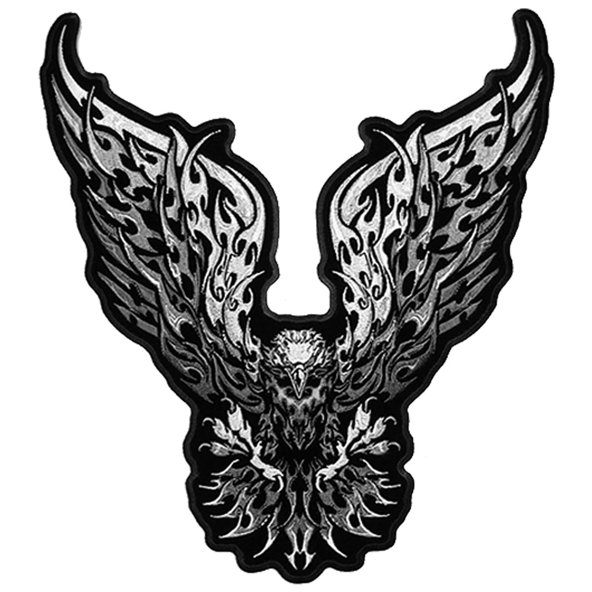 ppa517-a01.jpg Hot Leathers PPA5177 Tribal Eagle 11″ x 12″ Patch - Image 1