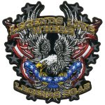 Hot Leathers PPA5657 Legends Soar Patriotic Eagle 11″ x 11″ Patch