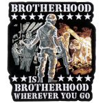 Hot Leathers PPA5704 Brotherhood Wherever You Go Patch 5″ x 6″