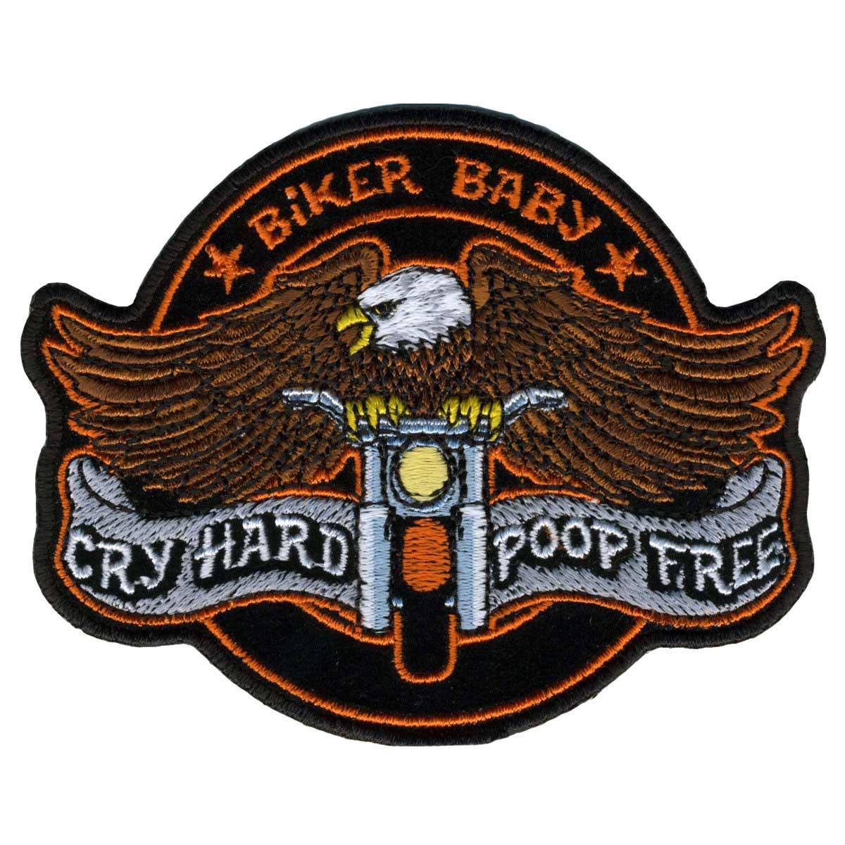 ppa5910-a01.jpg Hot Leathers PPA5910 Cry Hard 4″ X 3″ Patch - Image 1