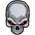 Hot Leathers PPA6007 Red Eyes Skull 7″ X 10″ Patch