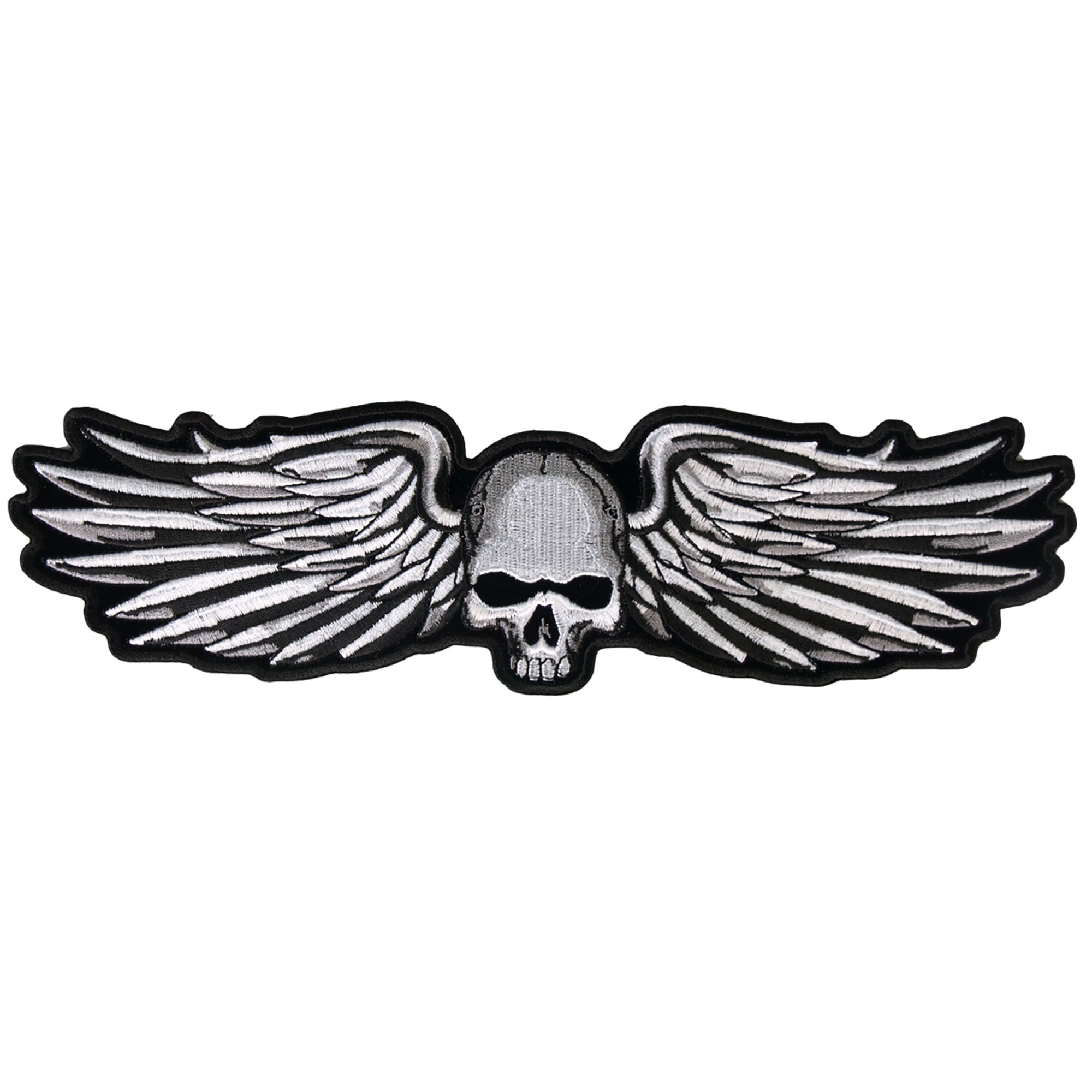 ppa6810-a01.jpg Hot Leathers PPA6810 Metal Wings 5″ x 2″ Patch - Image 1
