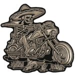 Hot Leathers 5″ x 5″ Sombrero Skeleton Rider Patch PPA6823