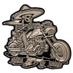Hot Leathers PPA6827 Sombrero Skeleton Rider 11″ x 10″ Patch