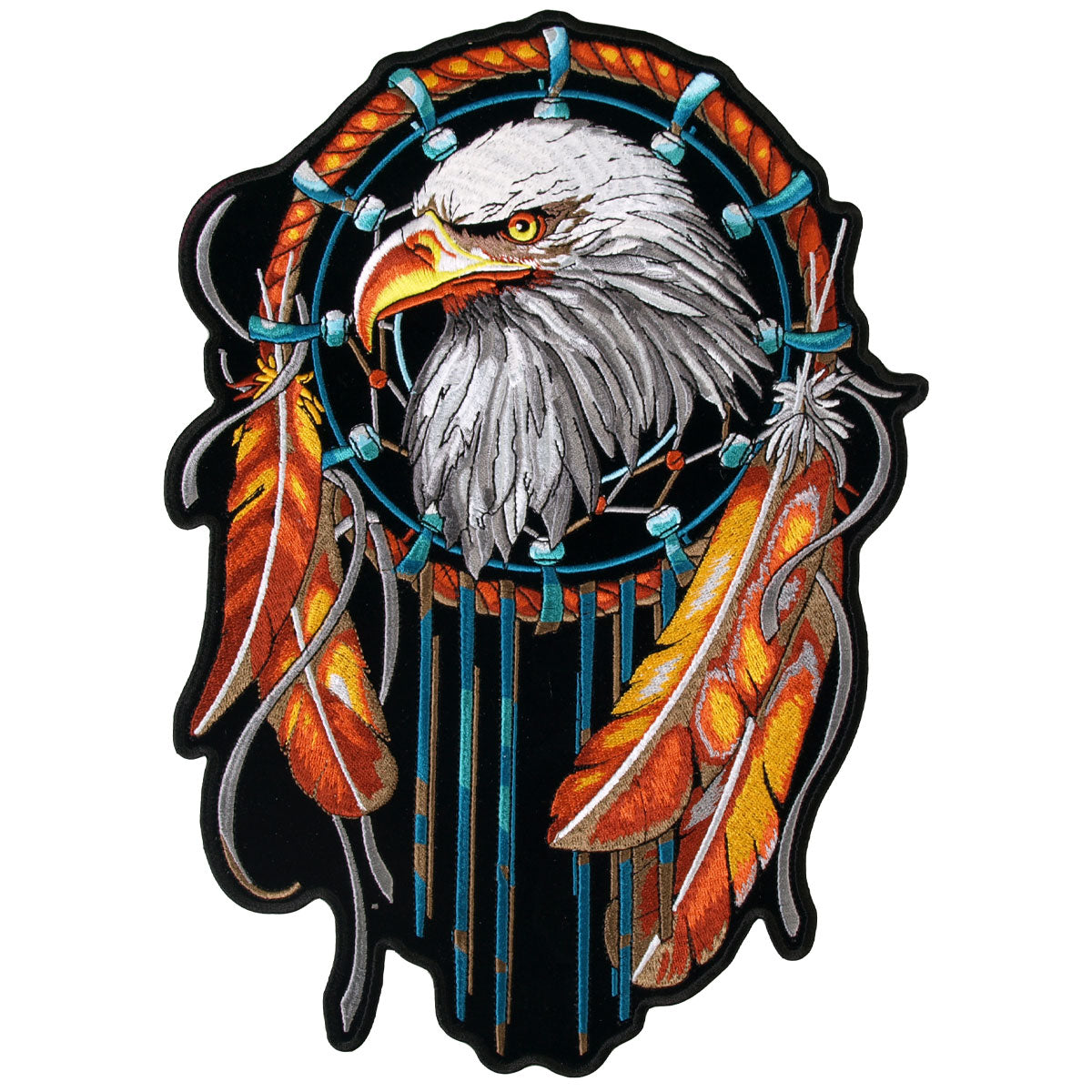 ppa6834-a01.jpg Hot Leathers PPA6834 Eagle Dream Catcher 4″ x 6″ Patch - Image 1