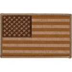 Hot Leathers PPA7032 Brown American Flag 5″ Patch
