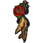 Hot Leathers PPA7530 Feather and Roses Ladies 2″ x 5″ Patch