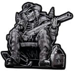 Hot Leathers PPA8107 Moonshine Skeleton 9″X9″ Patch