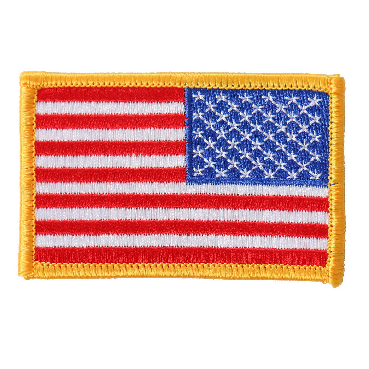 ppa901-a01.jpg Hot Leathers PPA9011 Yellow Border Right Arm Flag 3″x2″ Patch - Image 1