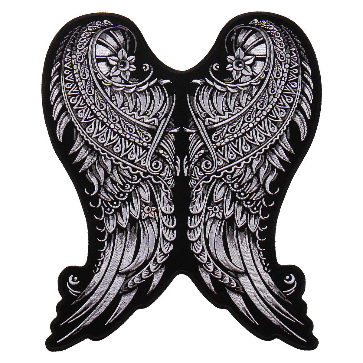 ppa9183-a01.jpg Hot Leathers PPA9183 Ornate Angel Wings 4″ x 5″ Patch - Image 1