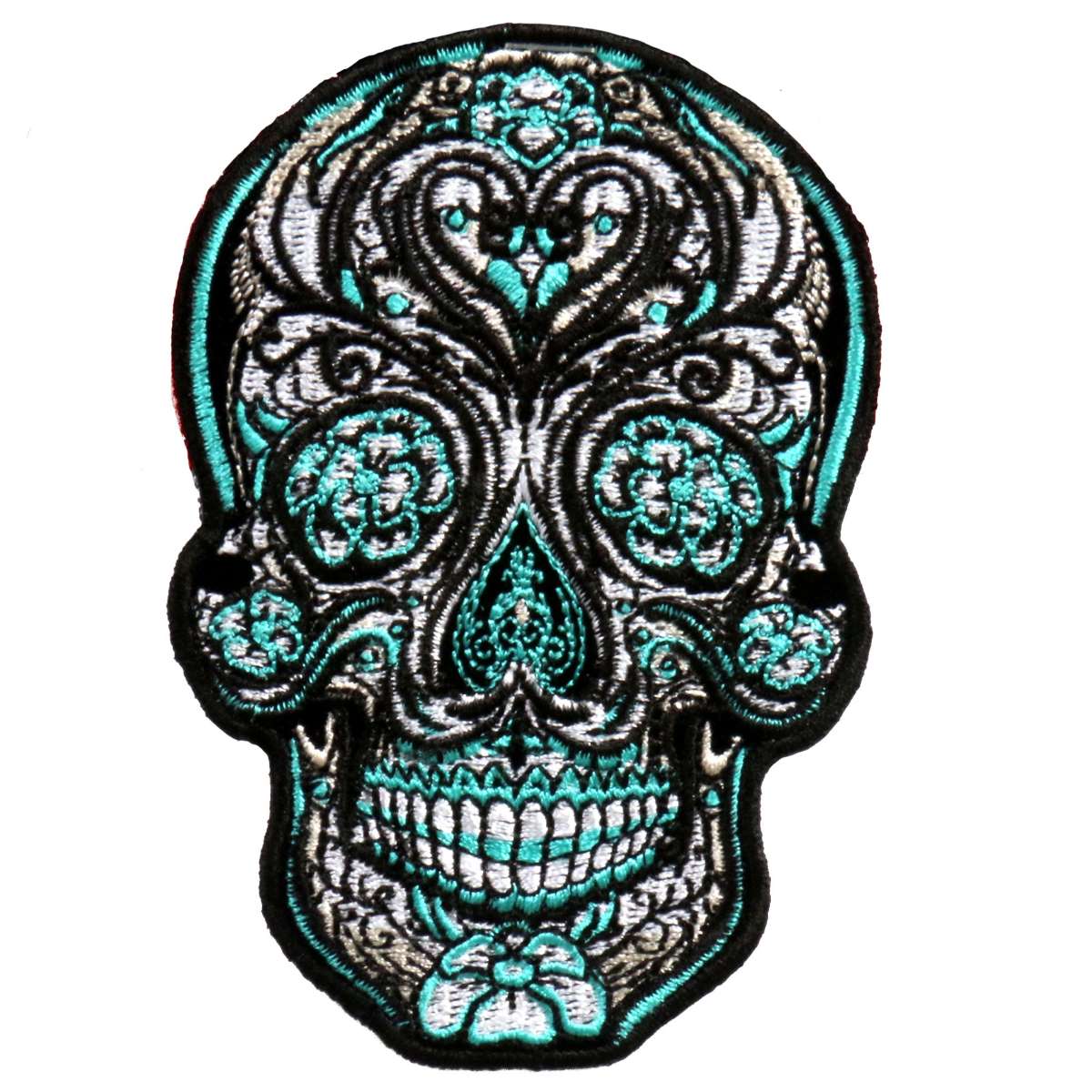 ppa9403-a01_20_1200x1200_4eab014c-4e3d-4928-97a1-867bc5c4478c.jpg Hot Leathers Antique Sugar Skull 4″ Patch PPA9403 - Image 1