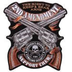 Hot Leathers PPA9449 Crossed Pistols 8″x10″ Patch