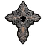 Hot Leathers PPA9735 Rhinestone Cross 4″ x 6″ Patch