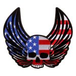 Hot Leathers Skull Wings 10″ x 9″ Patch PPA9787