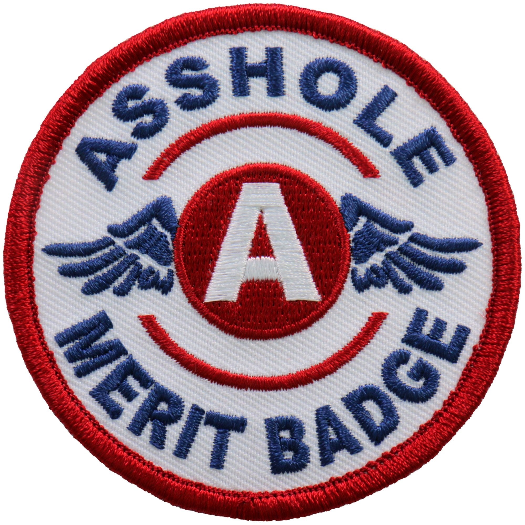 ppa9960-a01.jpg Hot Leathers PPA9960 3 Inch Asshole Merit Badge Patch - Image 1