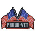Hot Leathers Proud Vet Reflective 10″ x 7″ Patch PPB1118