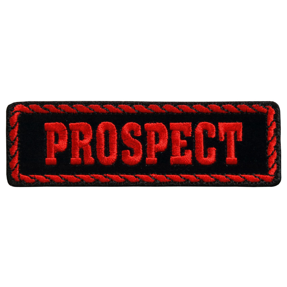 ppd2011-a01.jpg Hot Leathers Red Officer Prospect 4″ x 1″ Patch PPD2011 - Image 1