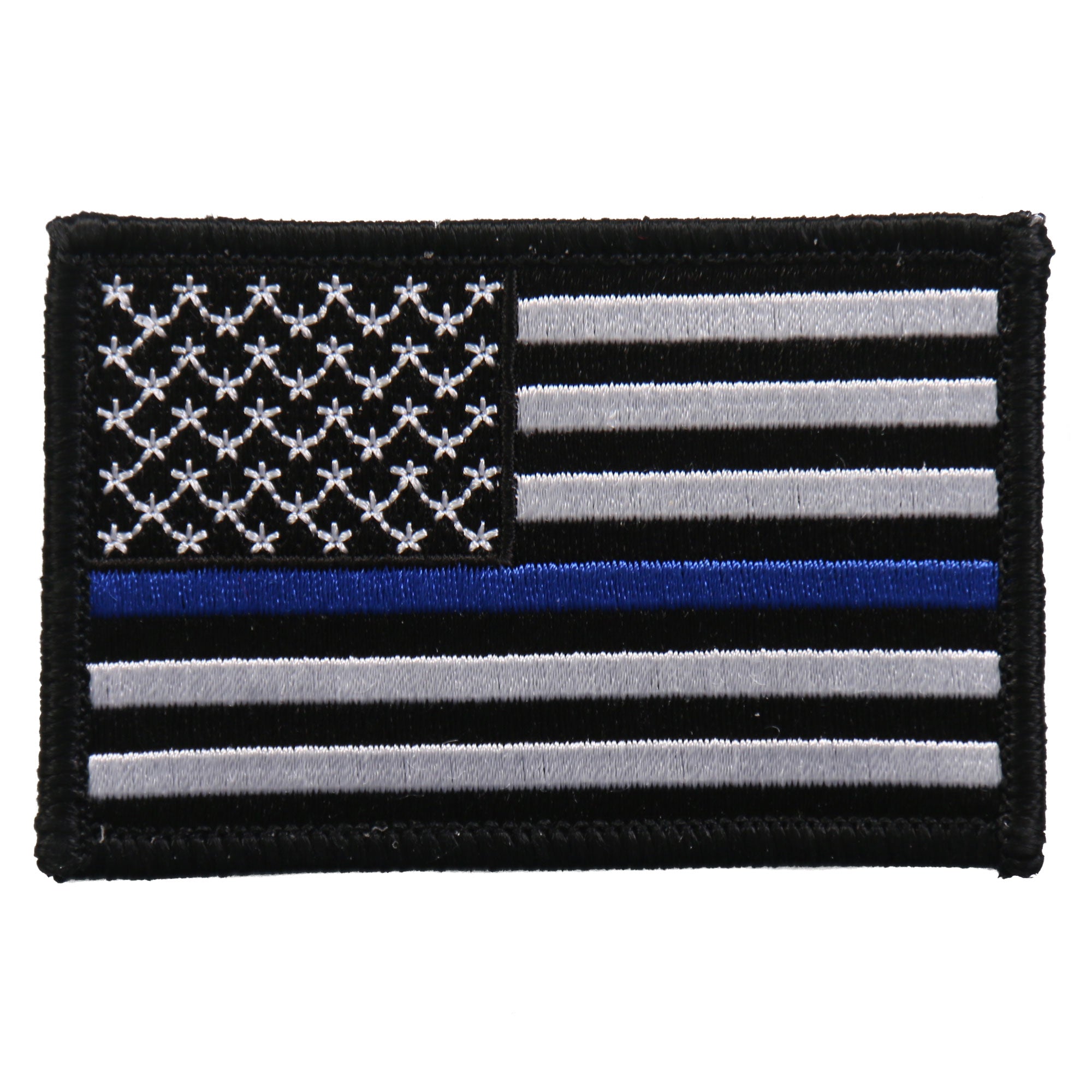 ppf5111-a01.jpg Hot Leathers PPF5111 Flag Thin Blue Line Embroidered 3″x2″ Patch - Image 1