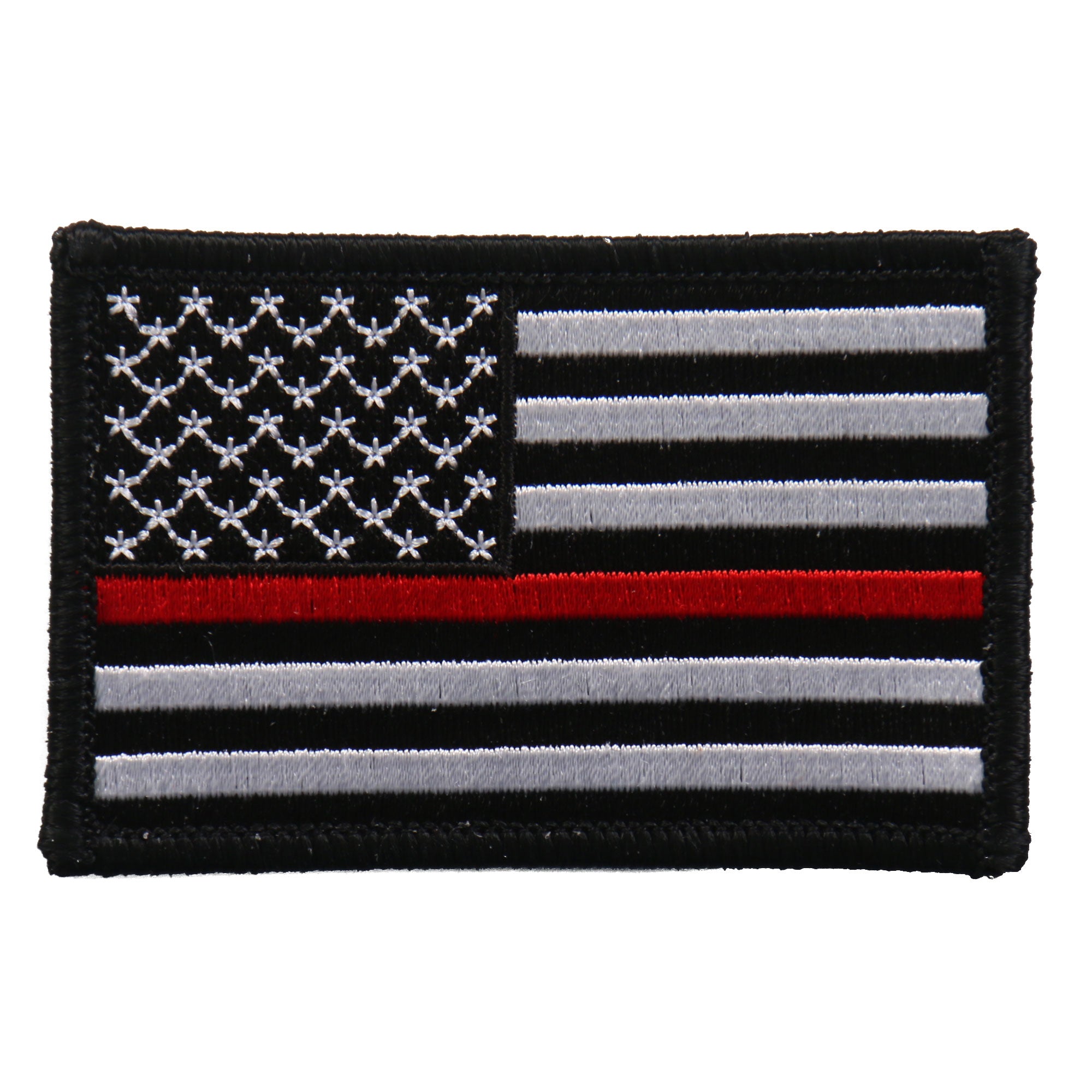 ppf5112-a01.jpg Hot Leathers PPF5112 Flag Thin Red Line Embroidered 3″x2″ Patch - Image 1