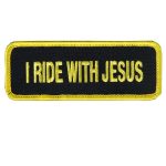 Hot Leathers PPL9063 I Ride With Jesus 4″ x 2″ Patch