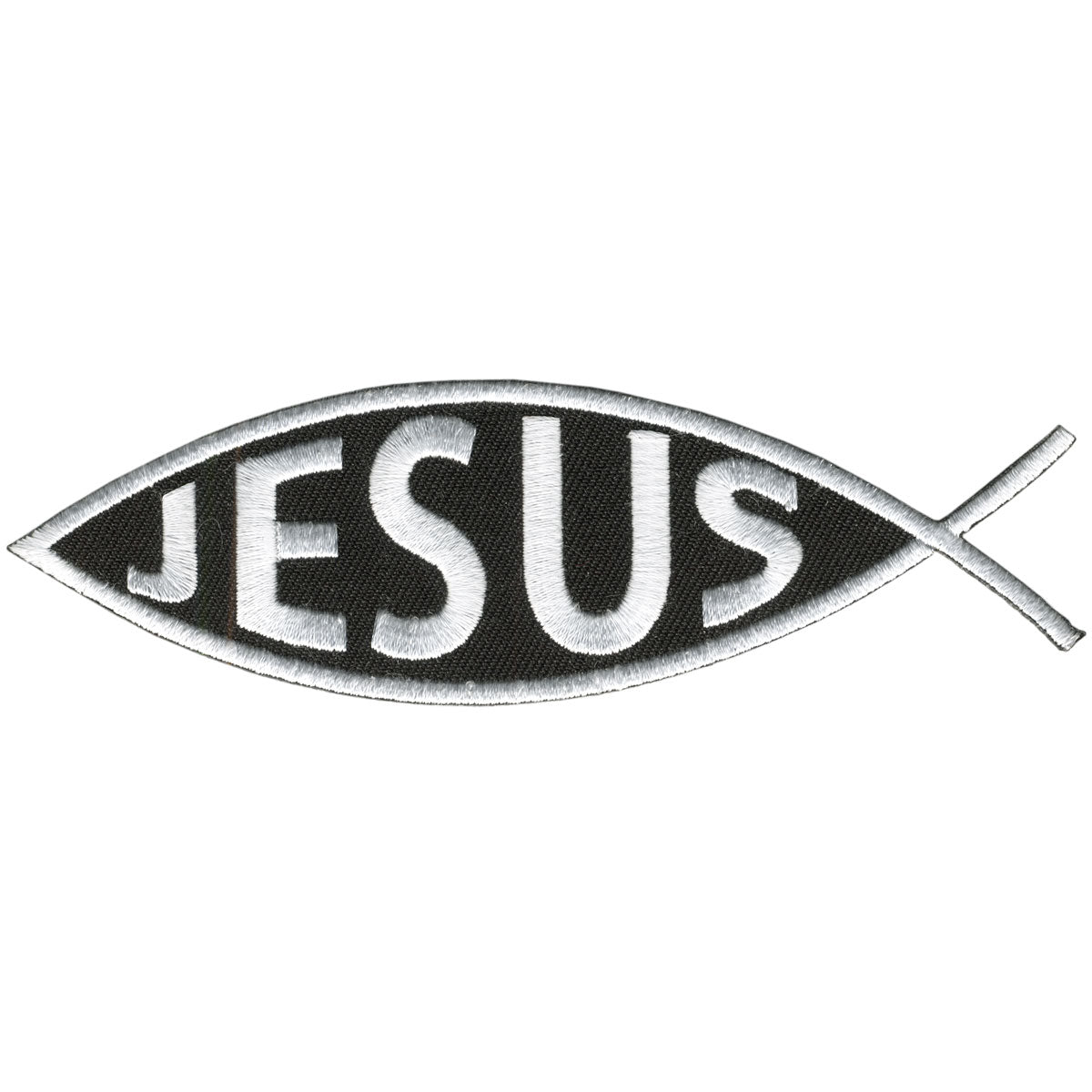 ppl9077-a01.jpg Hot Leathers PPL9077 Jesus Inside Fish 5″ x 2″ Patch - Image 1