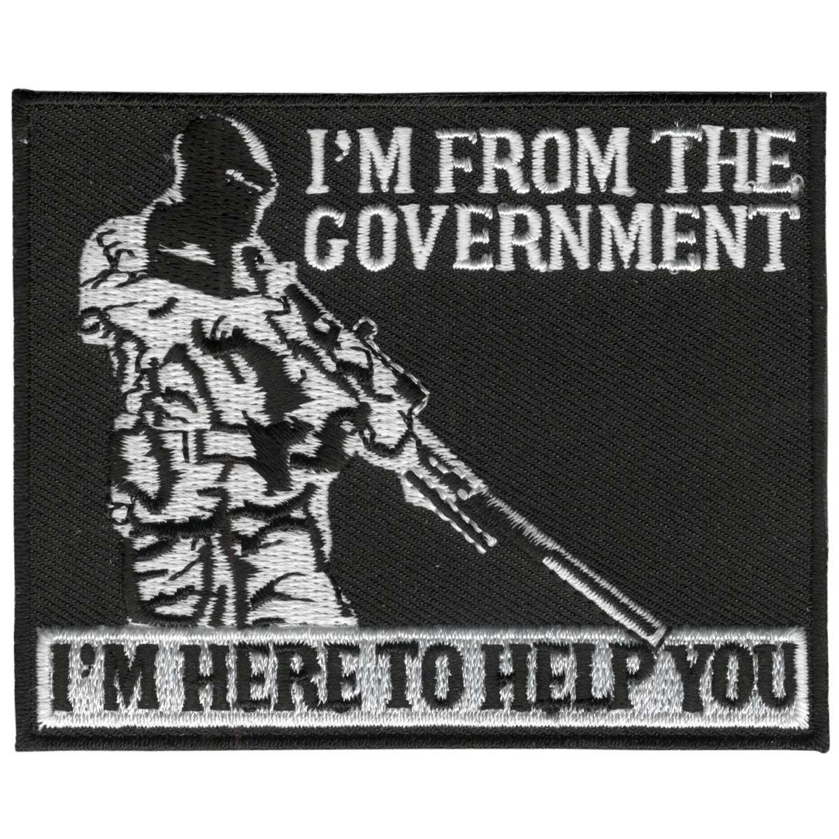 ppl9081-a01_20_1200x1200_25889f10-2651-4e71-895d-cdc17aa6c4cf.jpg Hot Leathers Patch Im From The Gov PPL9081 - Image 1