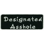Hot Leathers PPL9096 Designated Asshole 4″ Patch PPL9096