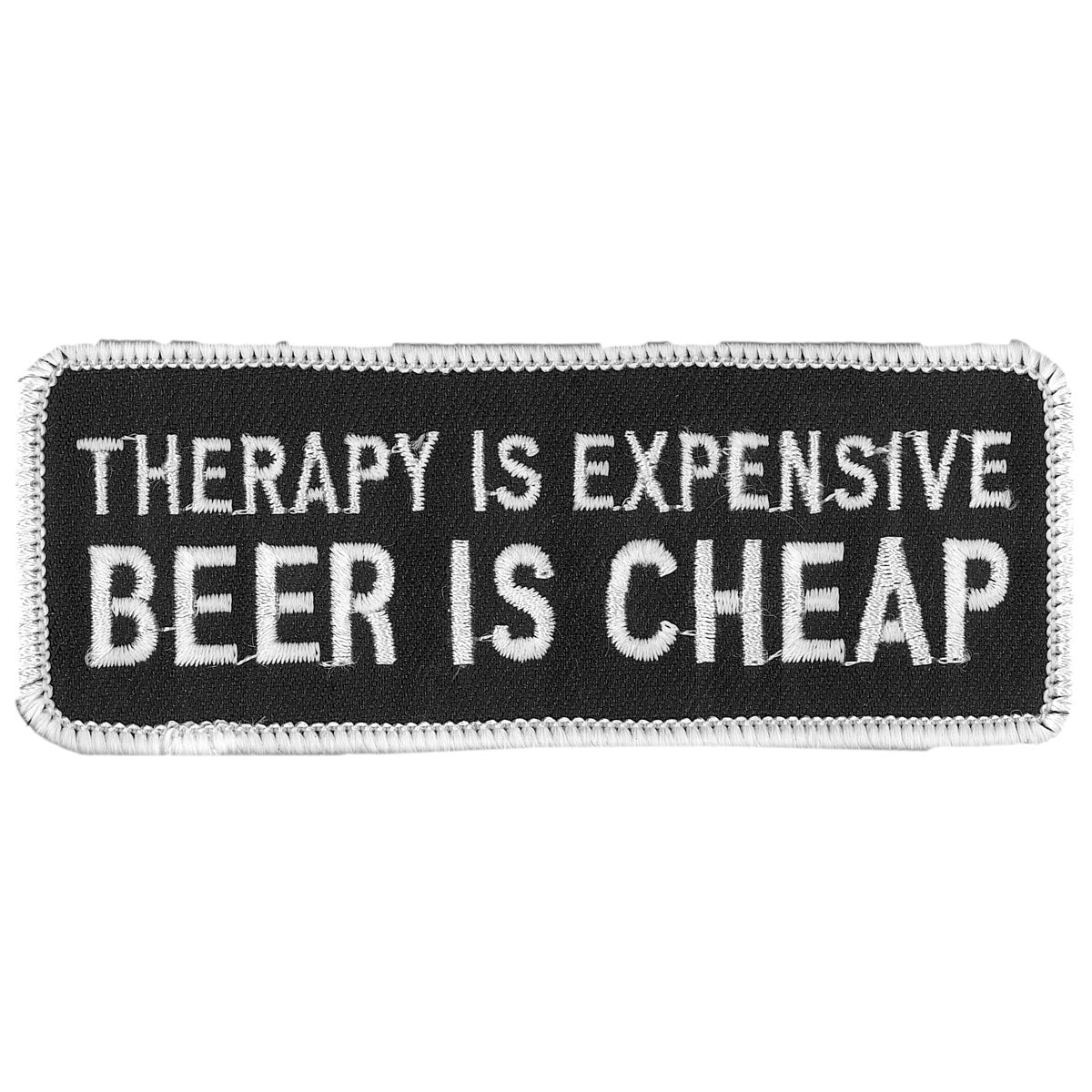 ppl9116-a01.jpg Hot Leathers PPL9116 Therapy is Expensive 4″ x 2″ Patch - Image 1