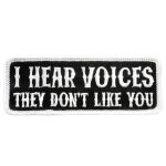 Hot Leathers I Hear Voices 4″ x 2″ Patch PPL9220