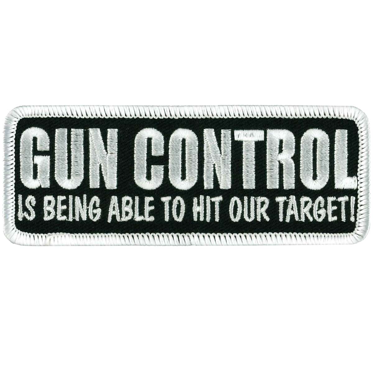 ppl9245-a01_20_1200x1200_f13083d8-d08c-4d55-b901-b922f82dd338.jpg Hot Leathers PPL9245 Gun Control Target Patch - Image 1