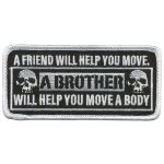 Hot Leathers A Friend Will Help You Move 4″ x 2″ Patch PPL9256