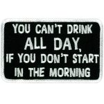 Hot Leathers PPL9303 Can’t Drink All Day Patch