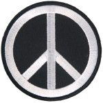 Hot Leathers PPL9330  Peace Sign Embroidered 3″ x 3″ Patch
